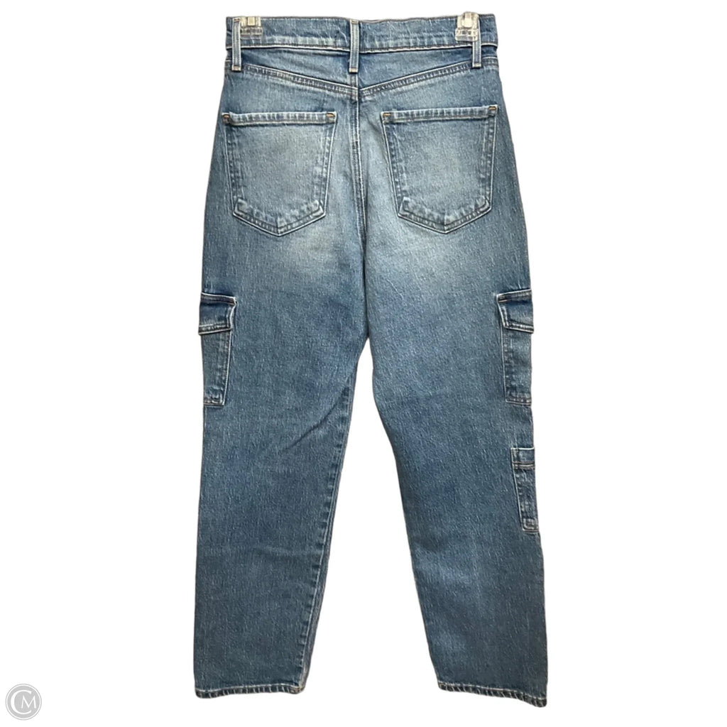 Jeans Straight By Express In Blue Denim, Size: 2