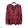 Sweater By Chicos In Maroon, Size: Xl