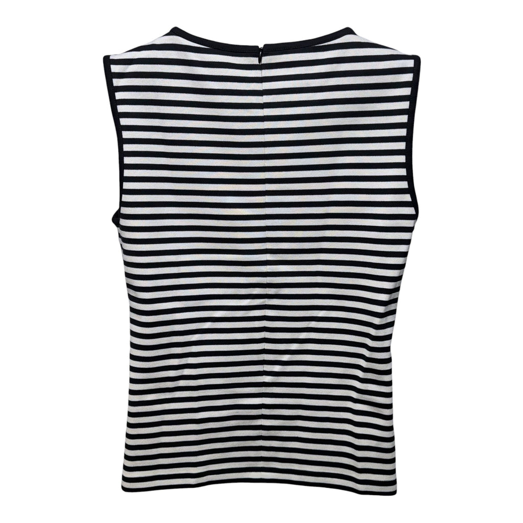 Top Sleeveless By Akris In Striped Pattern, Size: 14