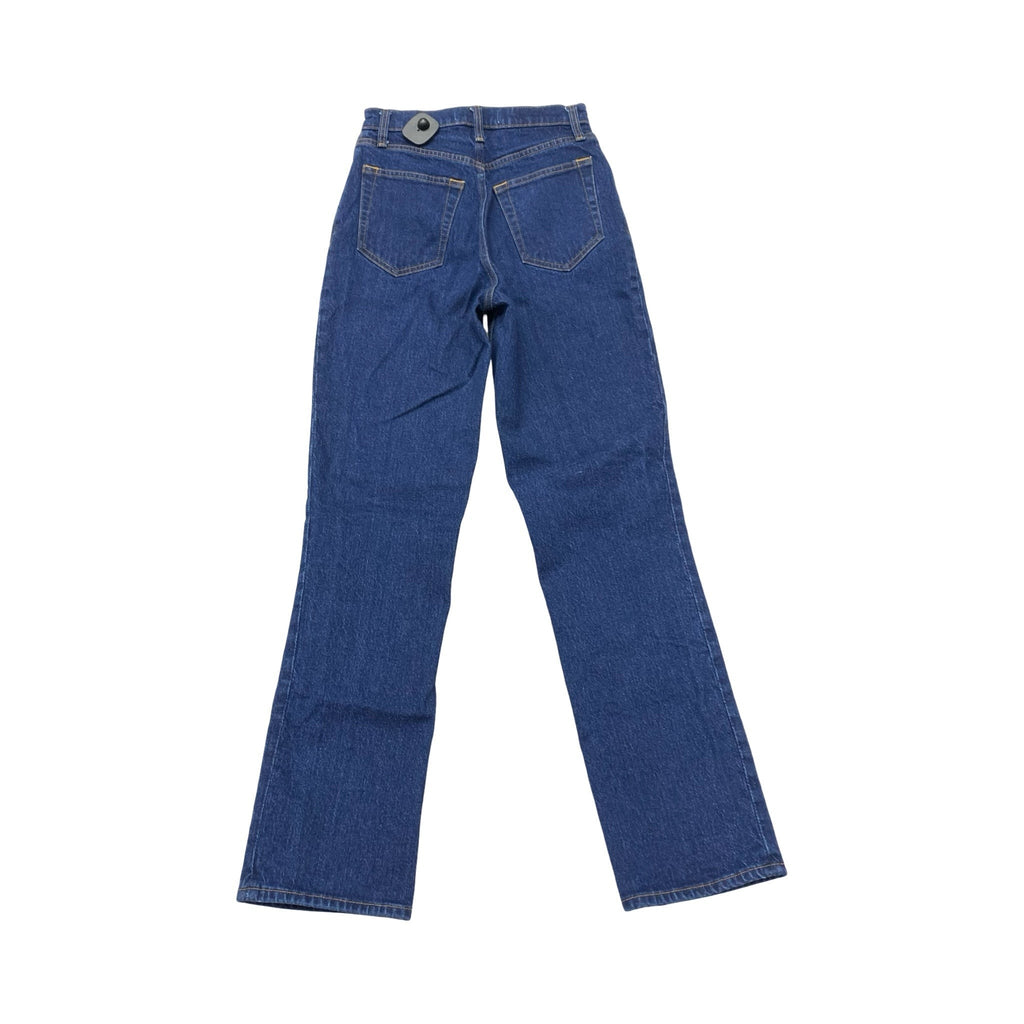 Jeans Straight By Abercrombie And Fitch In Blue Denim, Size:0