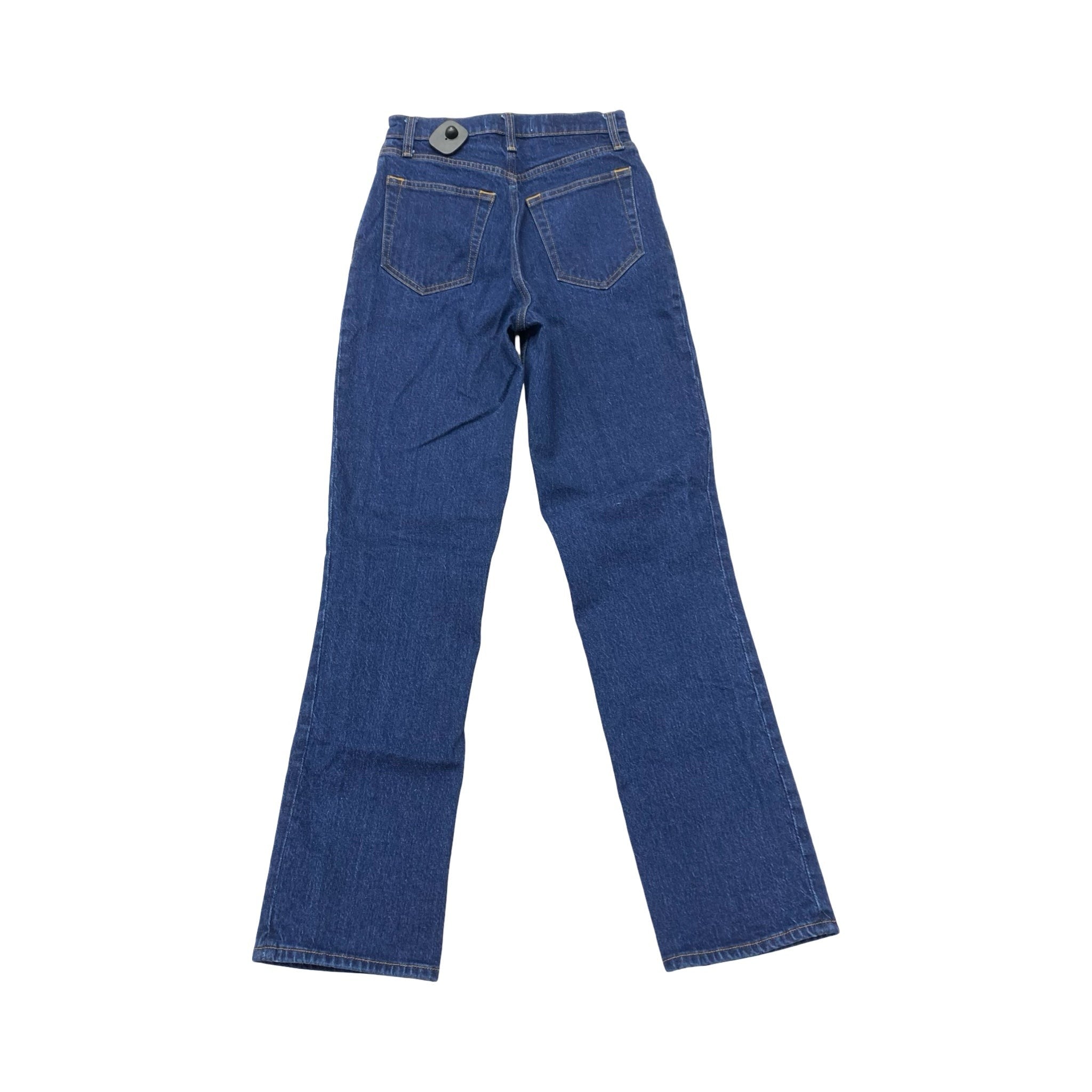 Jeans Straight By Abercrombie And Fitch In Blue Denim, Size:0