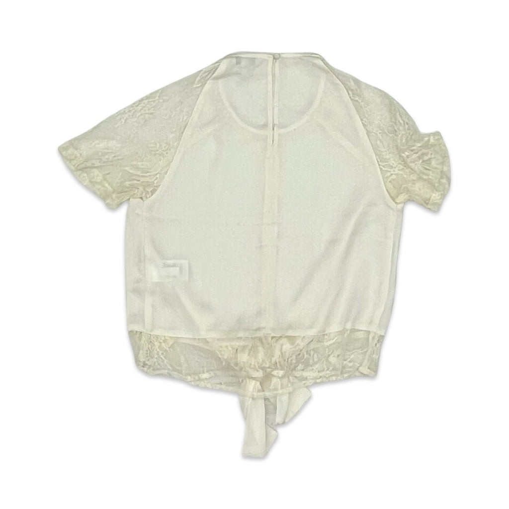Blouse Ss By Express In Cream, Size:S