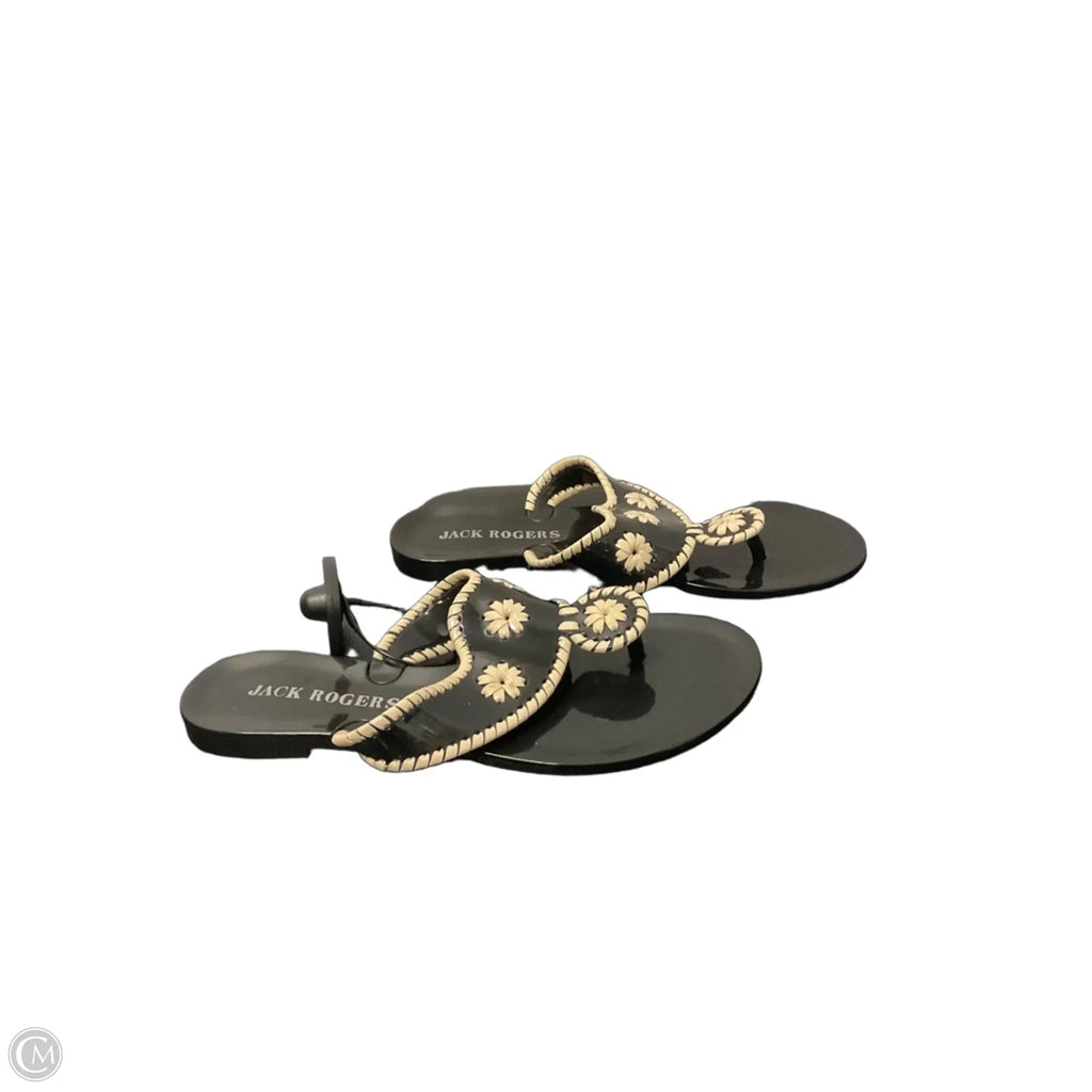 Sandals Flip Flops By Jack Rogers In Black, Size: 6
