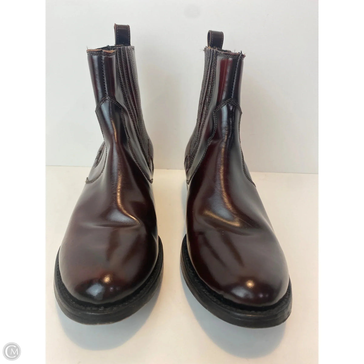 Boots Designer By Frye In Maroon, Size: 8