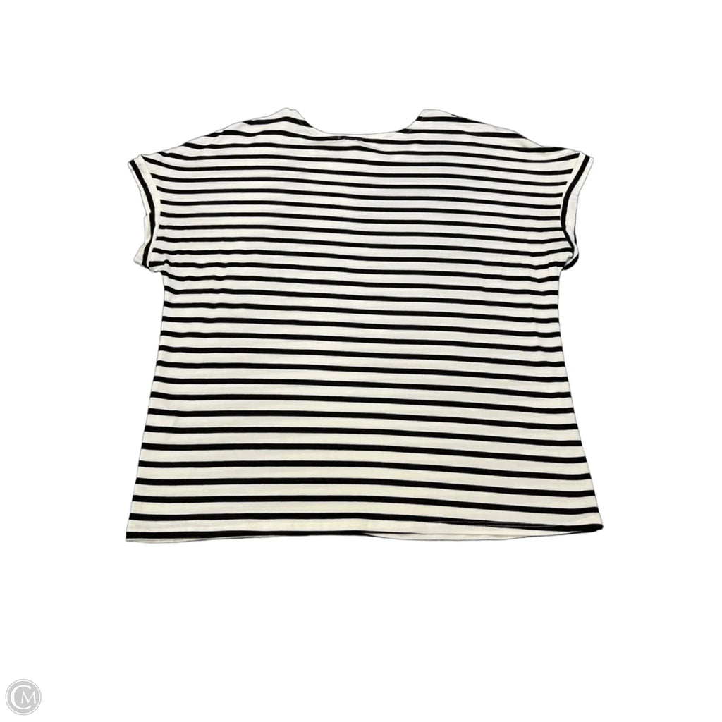 Top Short Sleeve By Green Envelope In Striped Pattern, Size: Xl