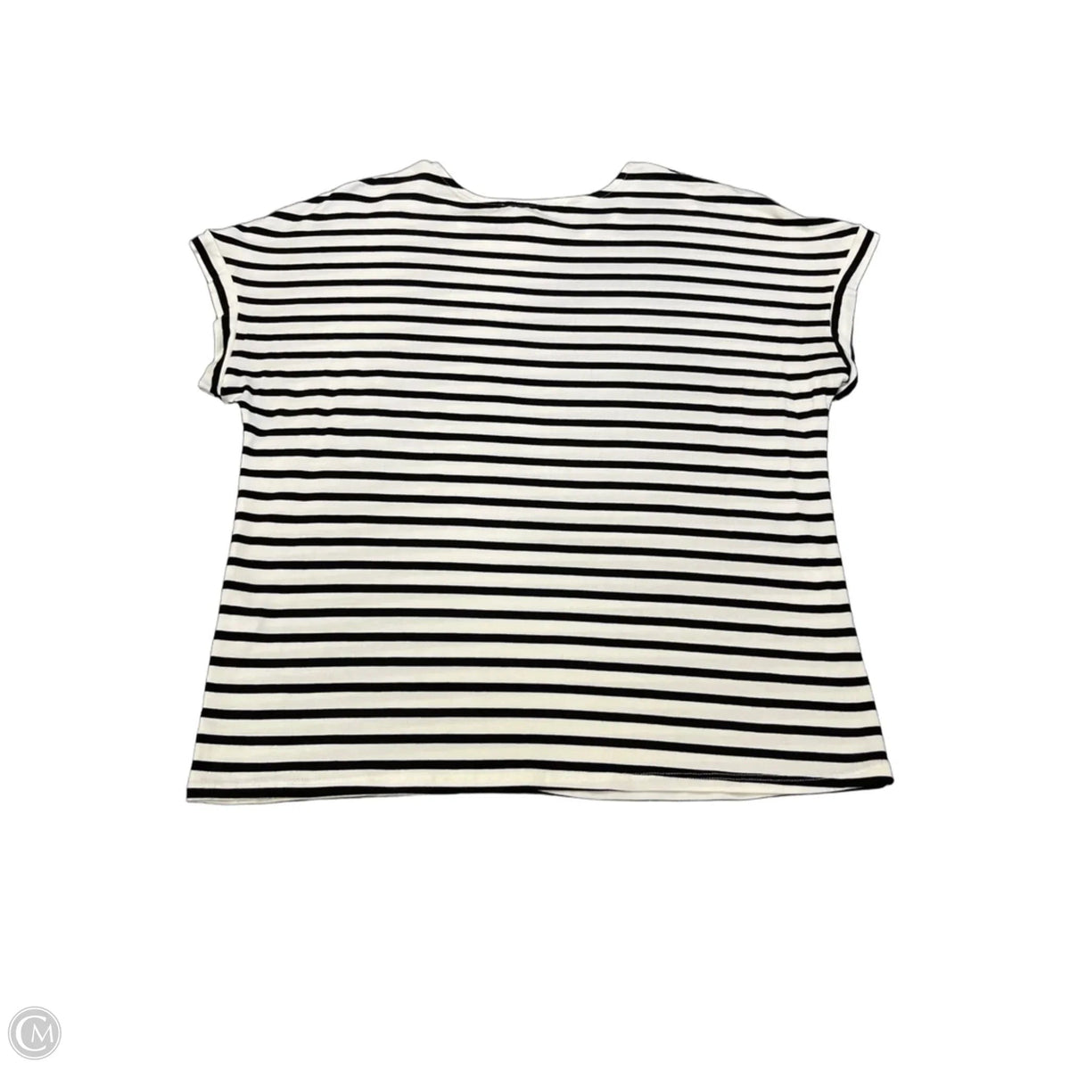 Top Short Sleeve By Green Envelope In Striped Pattern, Size: Xl