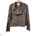 Jacket Moto By Hutch In Grey, Size: L