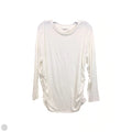 Top Long Sleeve By Lucky Brand In White, Size: Xxl