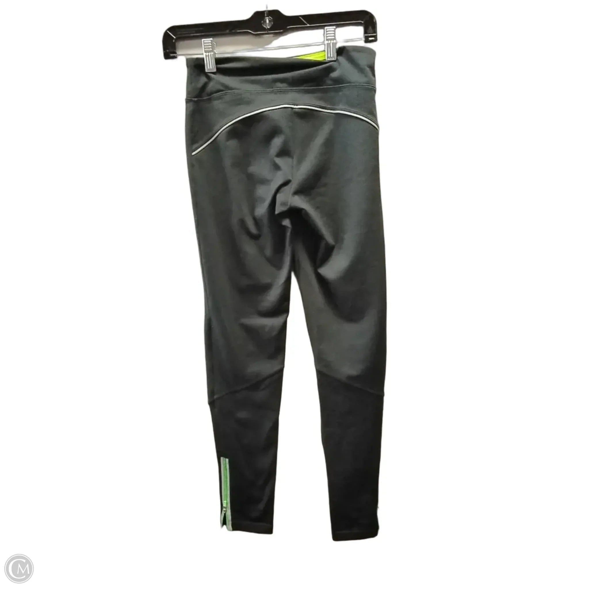 Athletic Leggings By Abercrombie And Fitch In Black & Green, Size: S