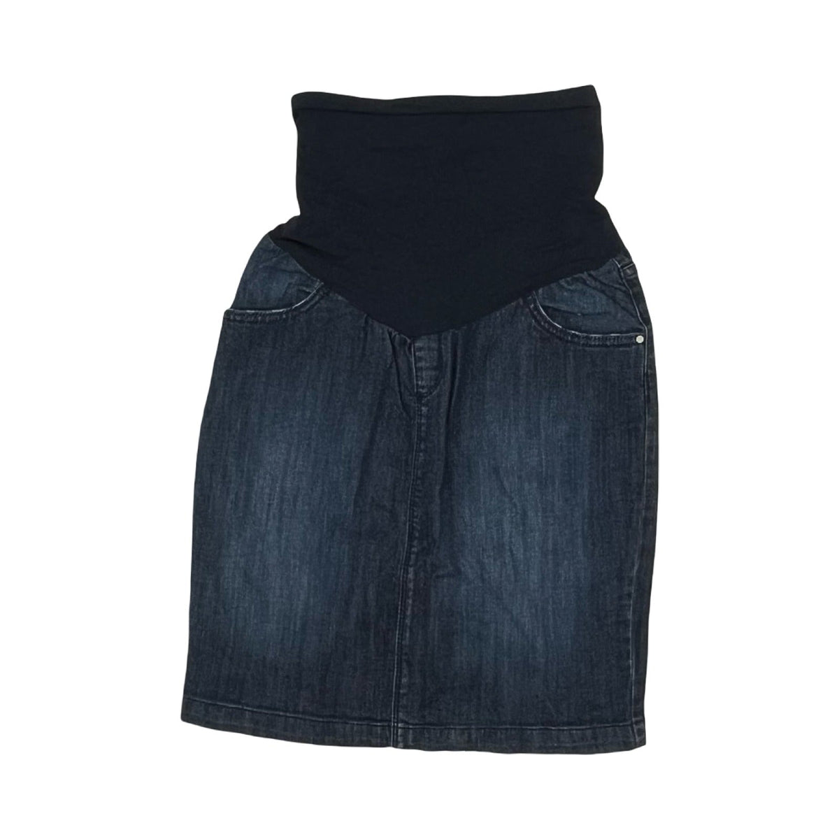 Mat Skirt By Indigo Blue In Blue Denim, Size:S