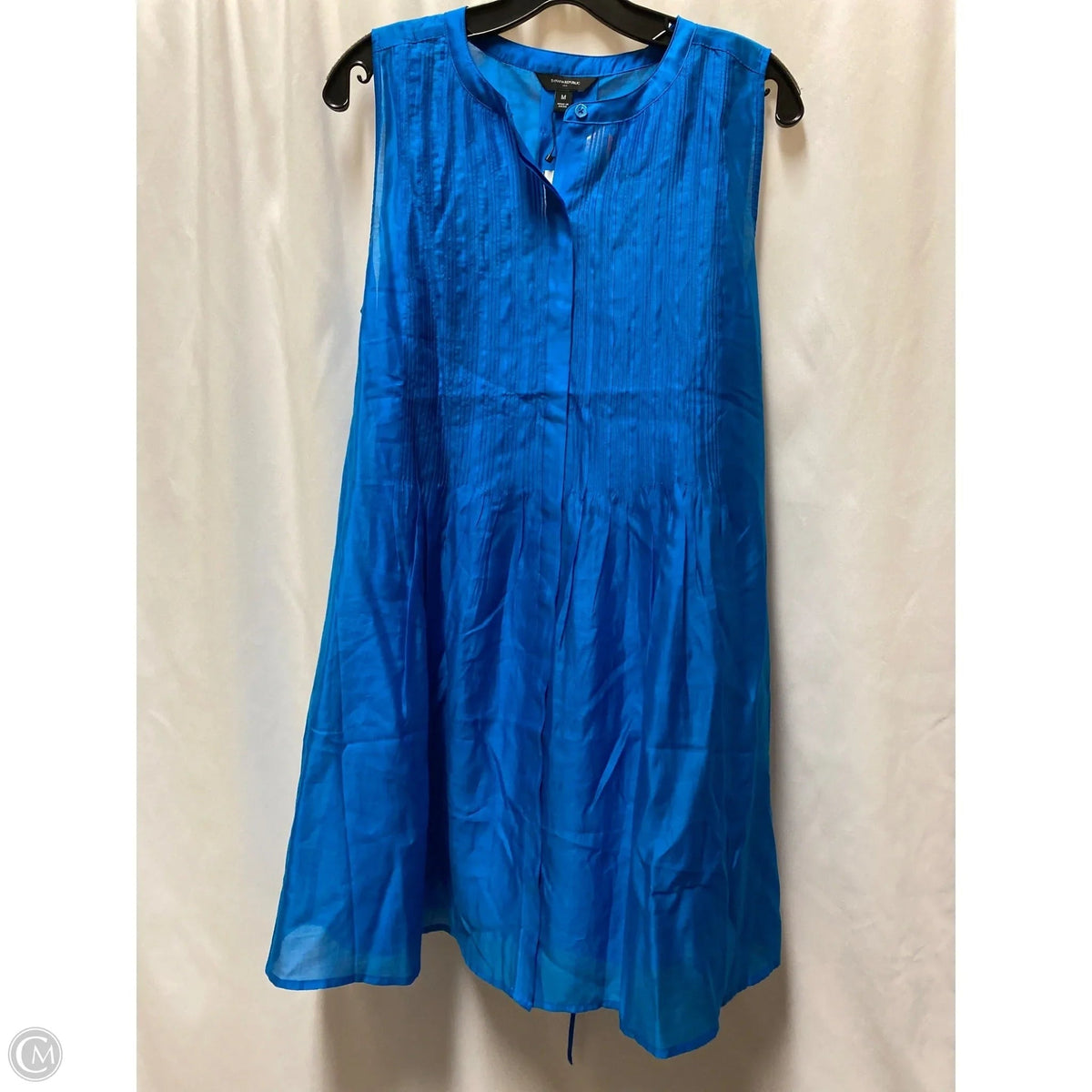 Dress Casual Midi By Banana Republic In Blue, Size: M