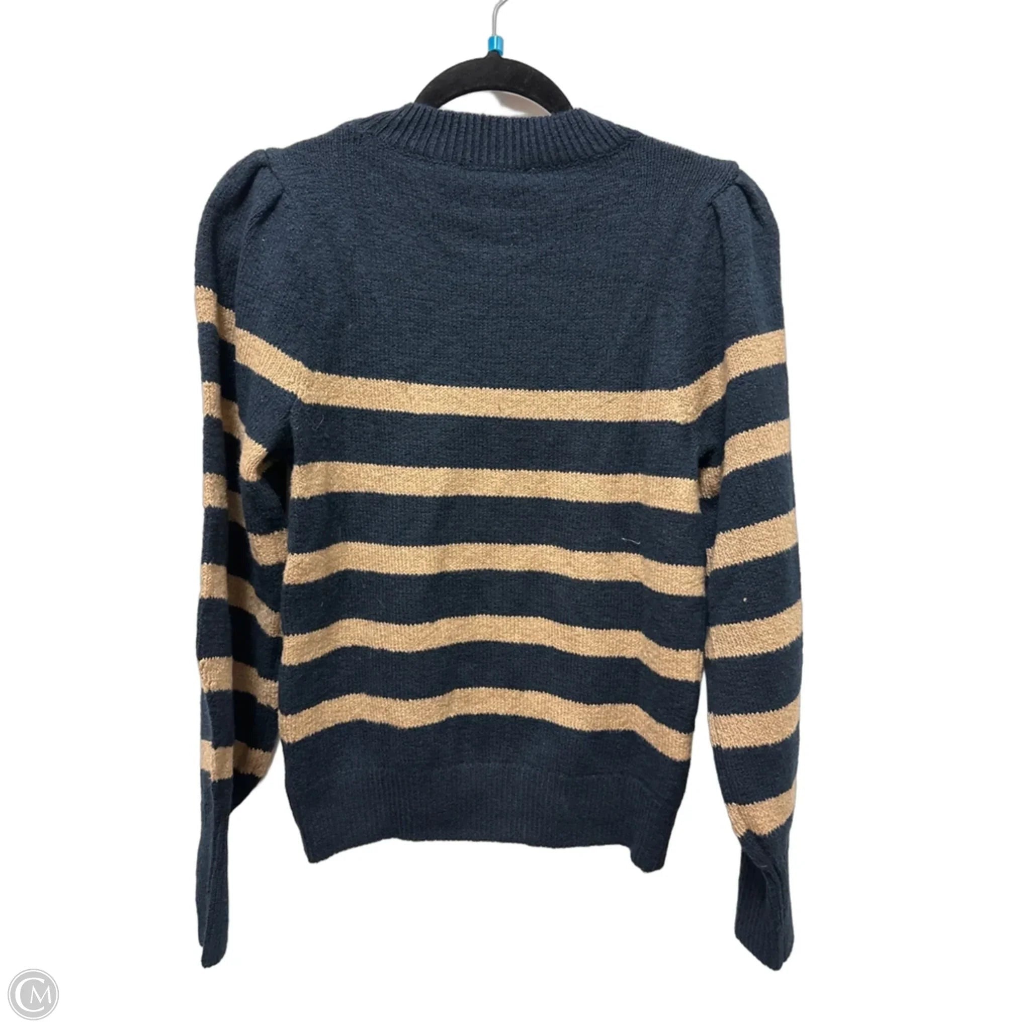 Sweater By Free Assembly In Blue & Brown, Size: S