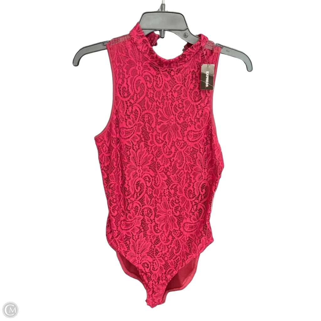 Top Sleeveless By Express In Red, Size: S