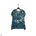 Top Short Sleeve By Ruby Rd In Blue, Size: L