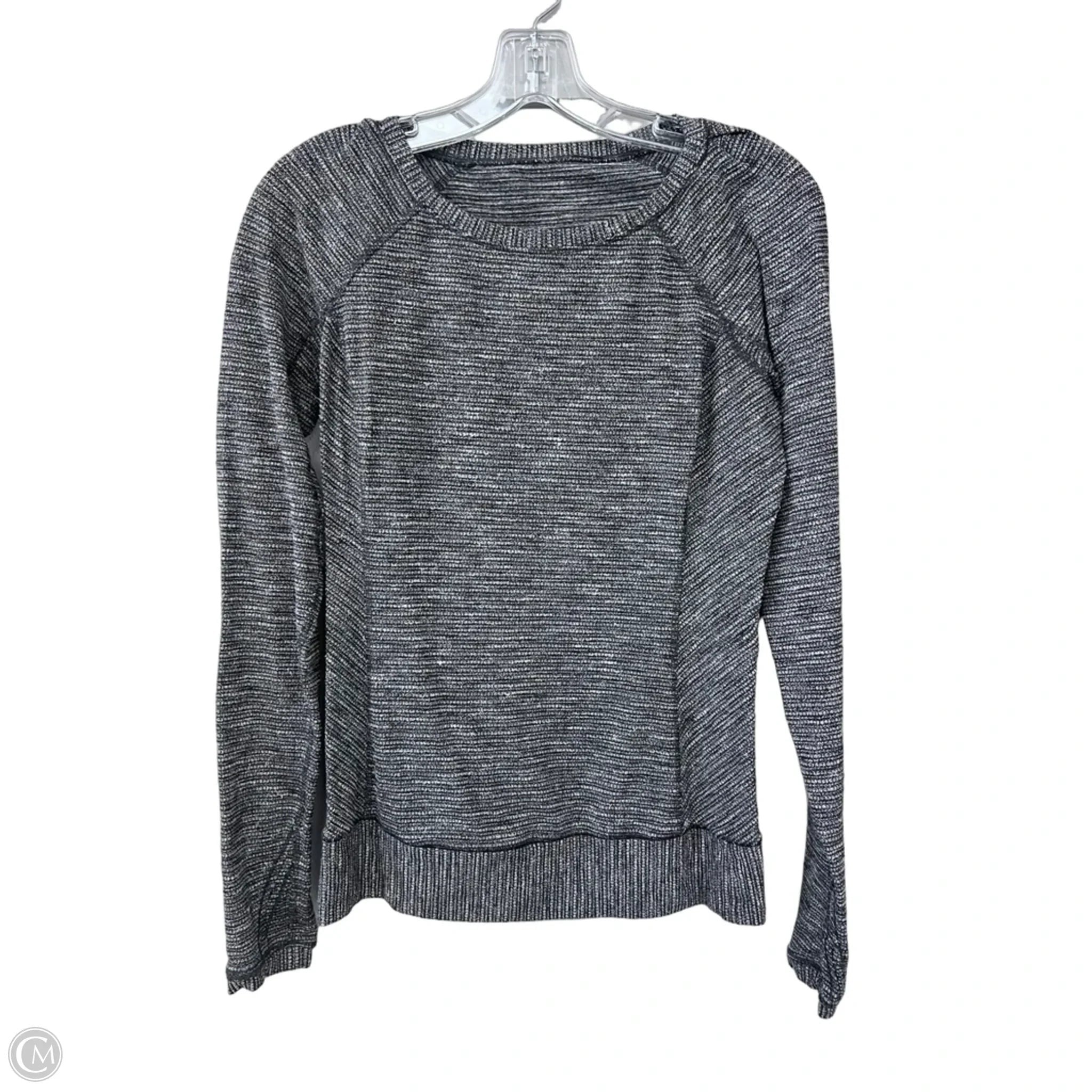 Athletic Top Long Sleeve Crewneck By Lululemon In Black, Size: 6