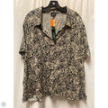 Top Short Sleeve By Jones And Co In Beige, Size: 3x