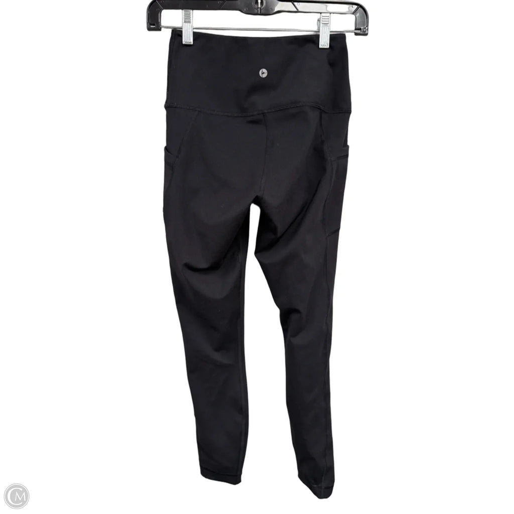 Athletic Leggings By 90 Degrees By Reflex In Black, Size: Xs