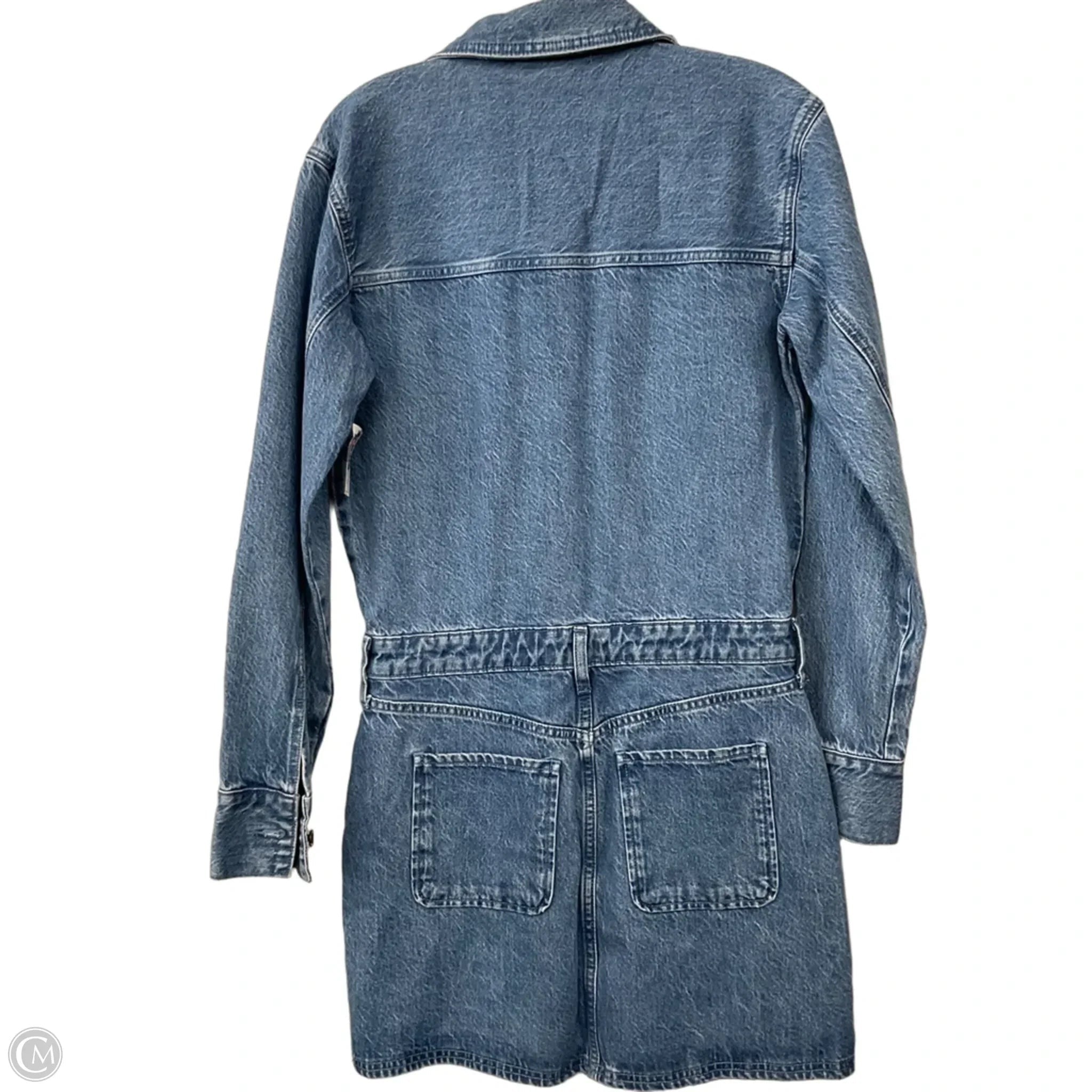 Dress Casual Midi By Abercrombie And Fitch In Blue Denim, Size: Xs