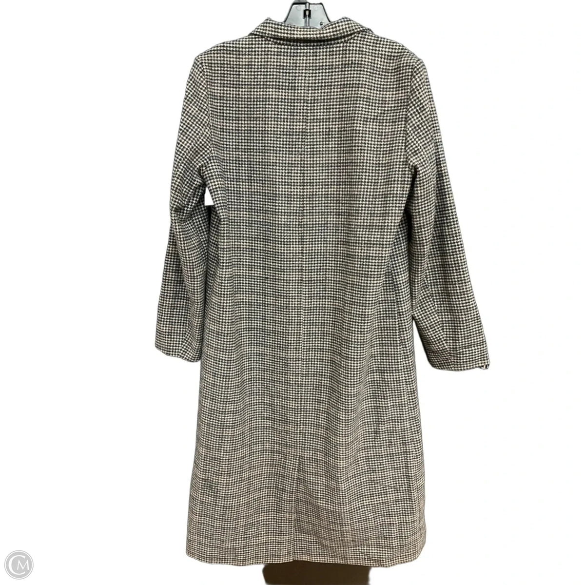 Coat Wool By Evereve In Plaid Pattern, Size: S