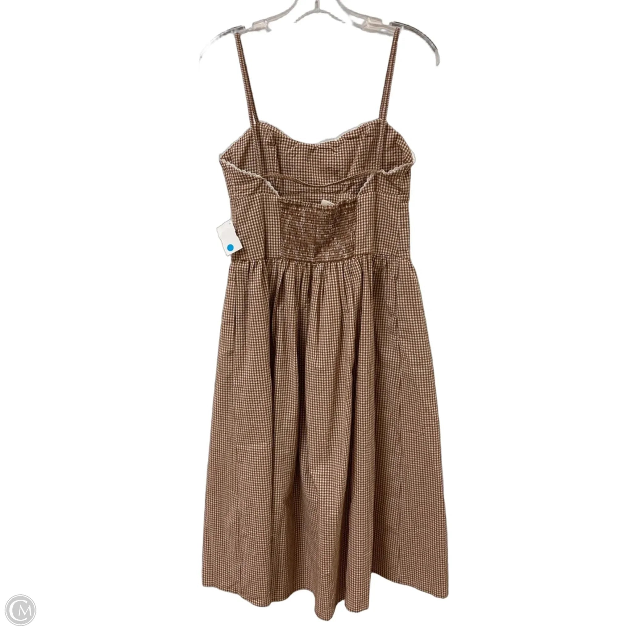 Dress Casual Midi By A New Day In Brown & White, Size: S