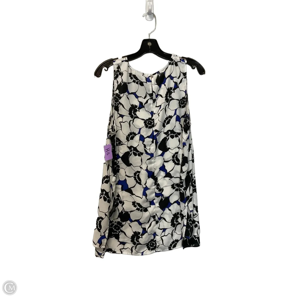 Top Sleeveless By Who What Wear In Black & Blue, Size: Xl