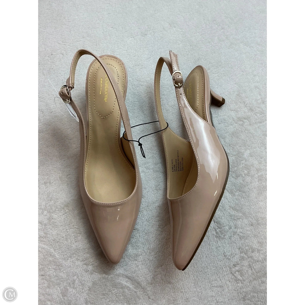 Shoes Heels Kitten By Liz Claiborne In Cream, Size: 8.5