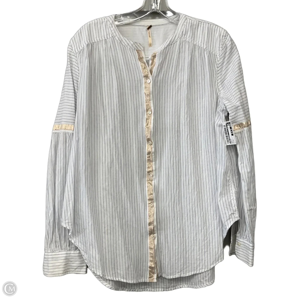 Top Long Sleeve By Free People In White, Size: S