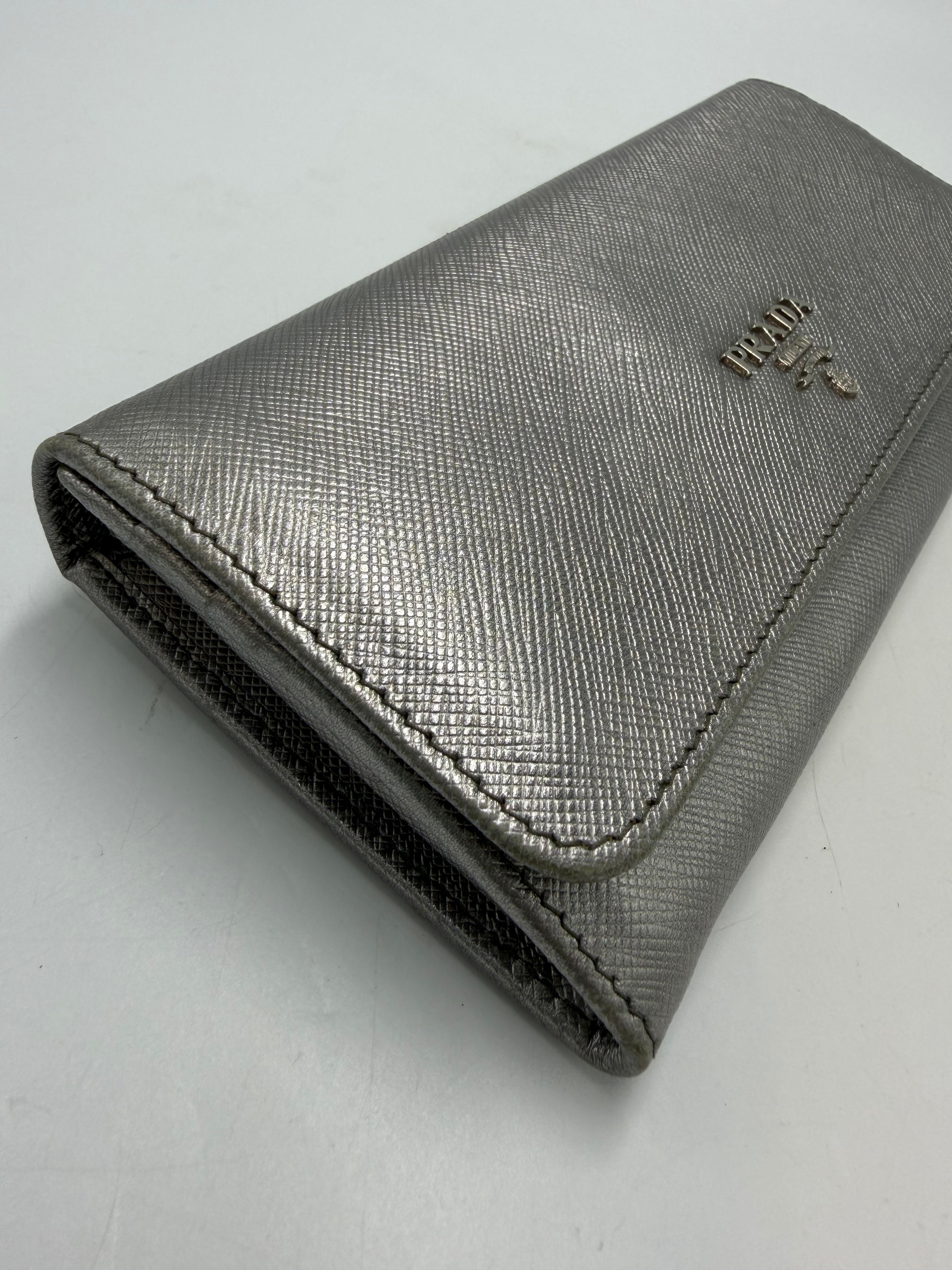 Prada Saffiano Continental Flap Luxury Wallet