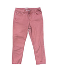 Jeans Cropped By Time And Tru In Orange, Size:14