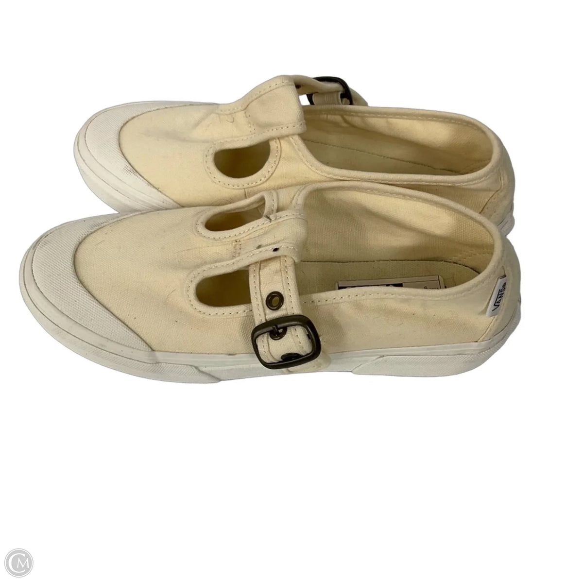 Shoes Sneakers By Vans In Cream, Size: 9
