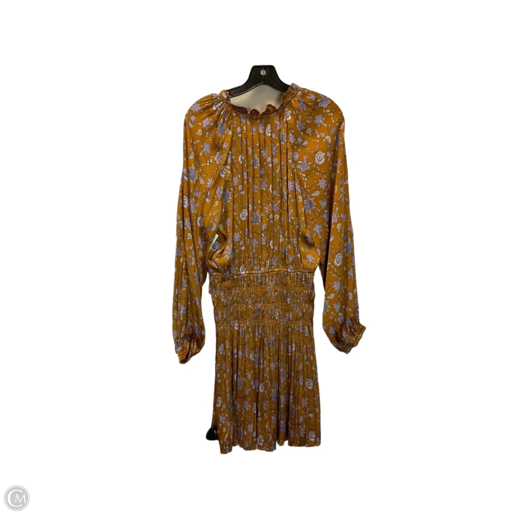 Dress Casual Midi By Current Air In Yellow, Size: Xs