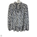 Top Long Sleeve By Pleione In Black & White, Size: Xl