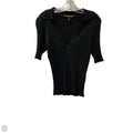 Top Short Sleeve By White House Black Market In Black, Size: M