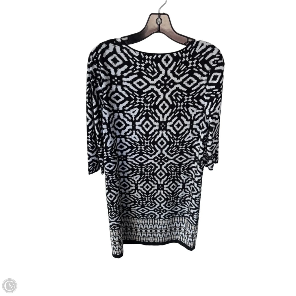 Dress Work By Chicos In Black & White, Size: M