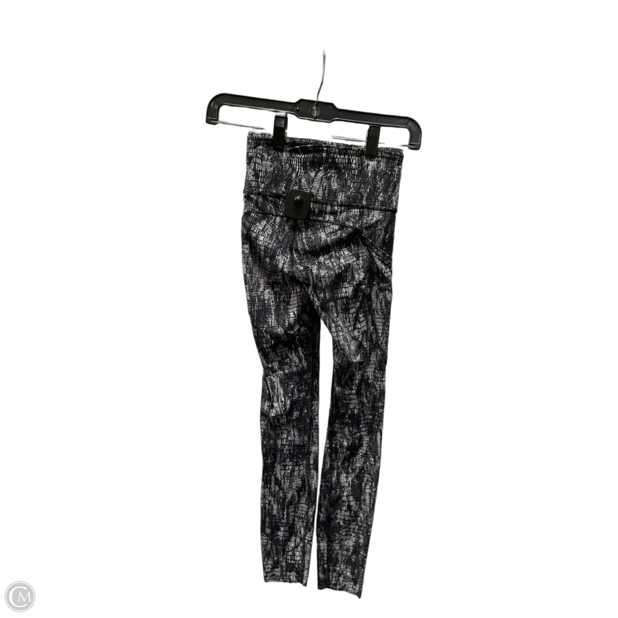 Athletic Leggings By Lululemon In Black & White, Size: 0