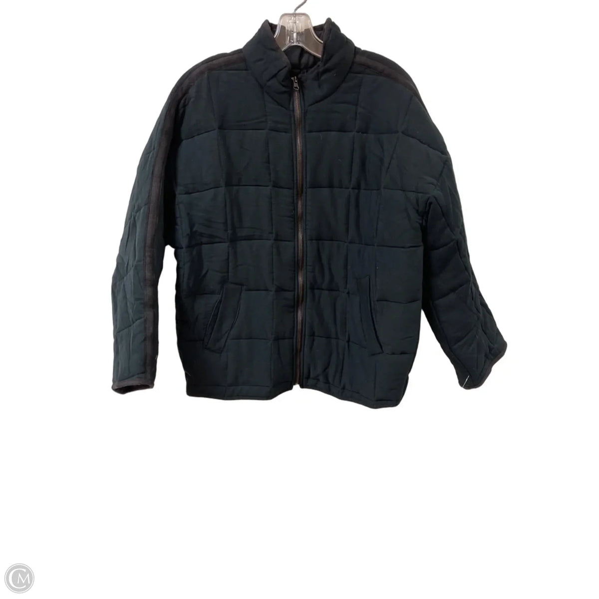 Coat Puffer & Quilted By Thread And Supply In Black, Size: S