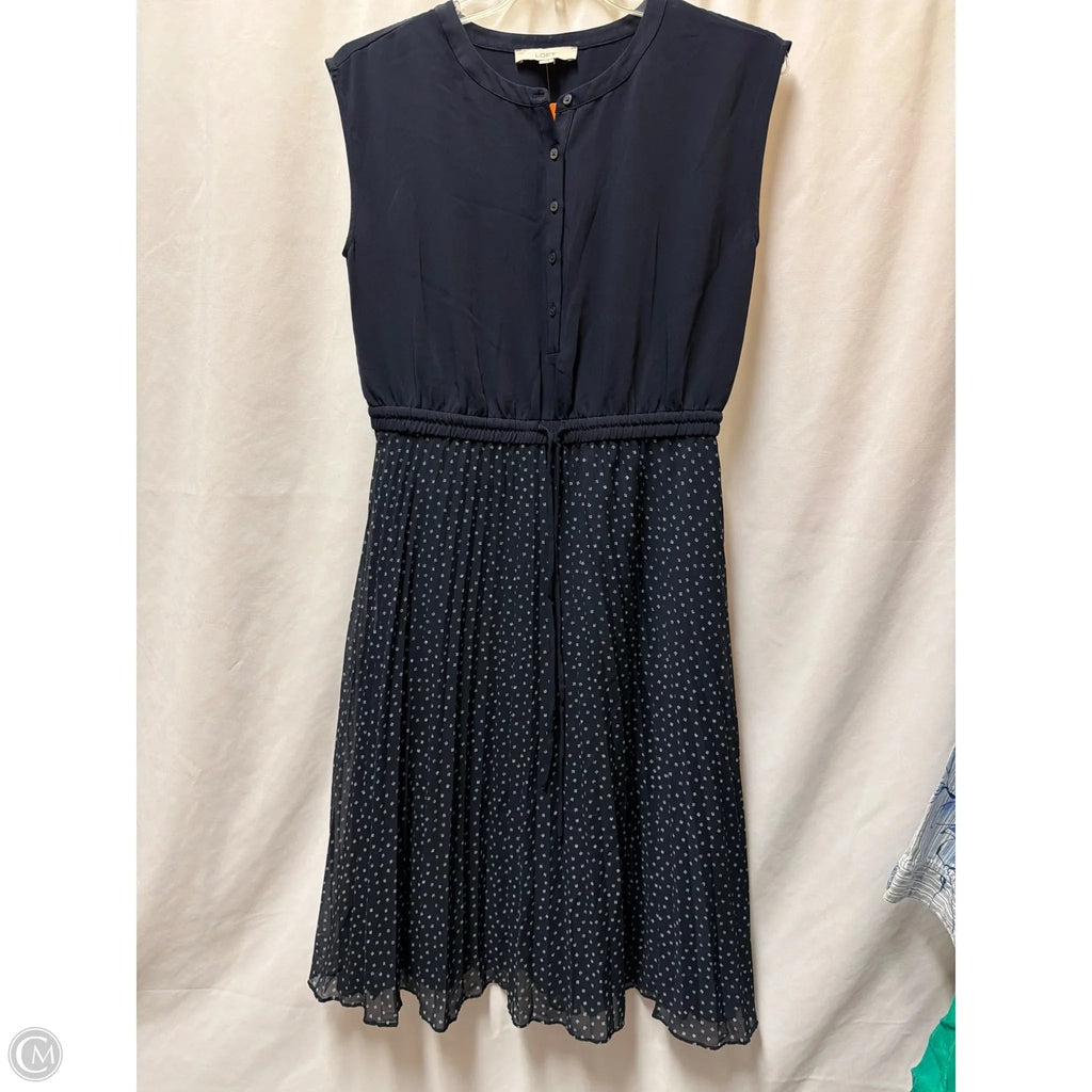 Dress Casual Maxi By Loft In Navy, Size: M