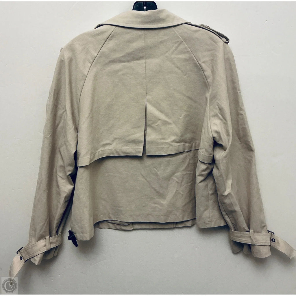 Coat Peacoat By Nicole Miller In Tan, Size: L