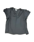 Blouse Ss By Liz Claiborne In Black, Size:3X