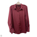 Blouse Long Sleeve By Banana Republic In Red, Size: Xl