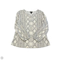 Top Long Sleeve By Tribal In Snakeskin Print, Size: L