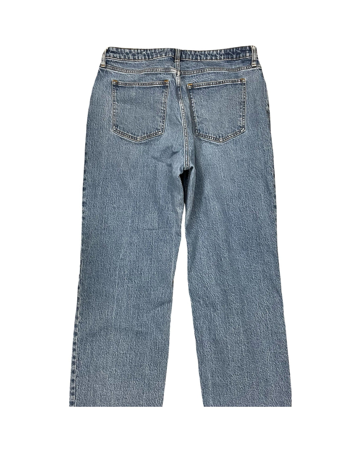 Jeans Straight By Abercrombie And Fitch In Blue Denim, Size:16