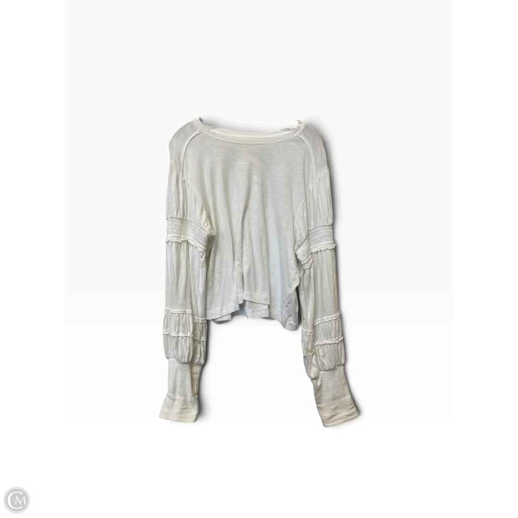 Top Long Sleeve By Pilcro In White, Size: L