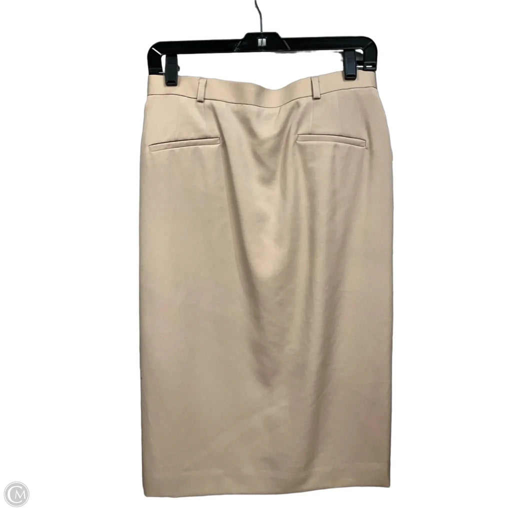 Skirt Midi By Talbots In Tan, Size: 10
