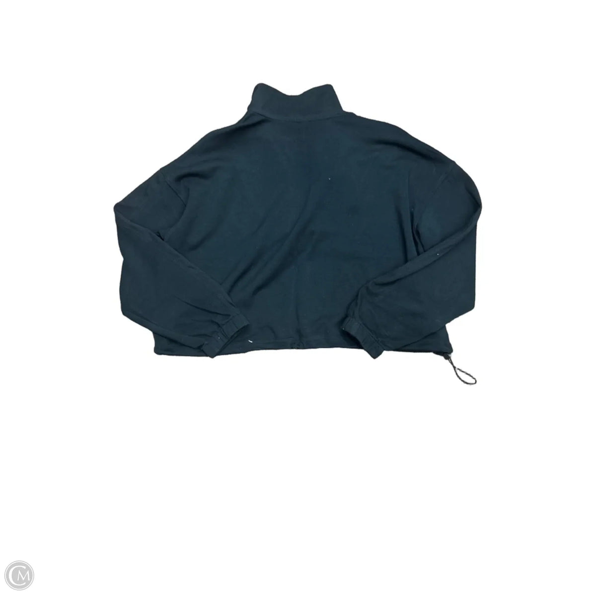 Athletic Top Long Sleeve Collar By 90 Degrees By Reflex In Black, Size: L