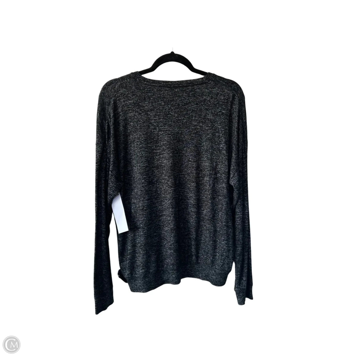 Athletic Top Long Sleeve Crewneck By Athleta In Black & Grey, Size: Xs