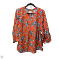 Top Long Sleeve By St Johns Bay In Orange, Size: 1x