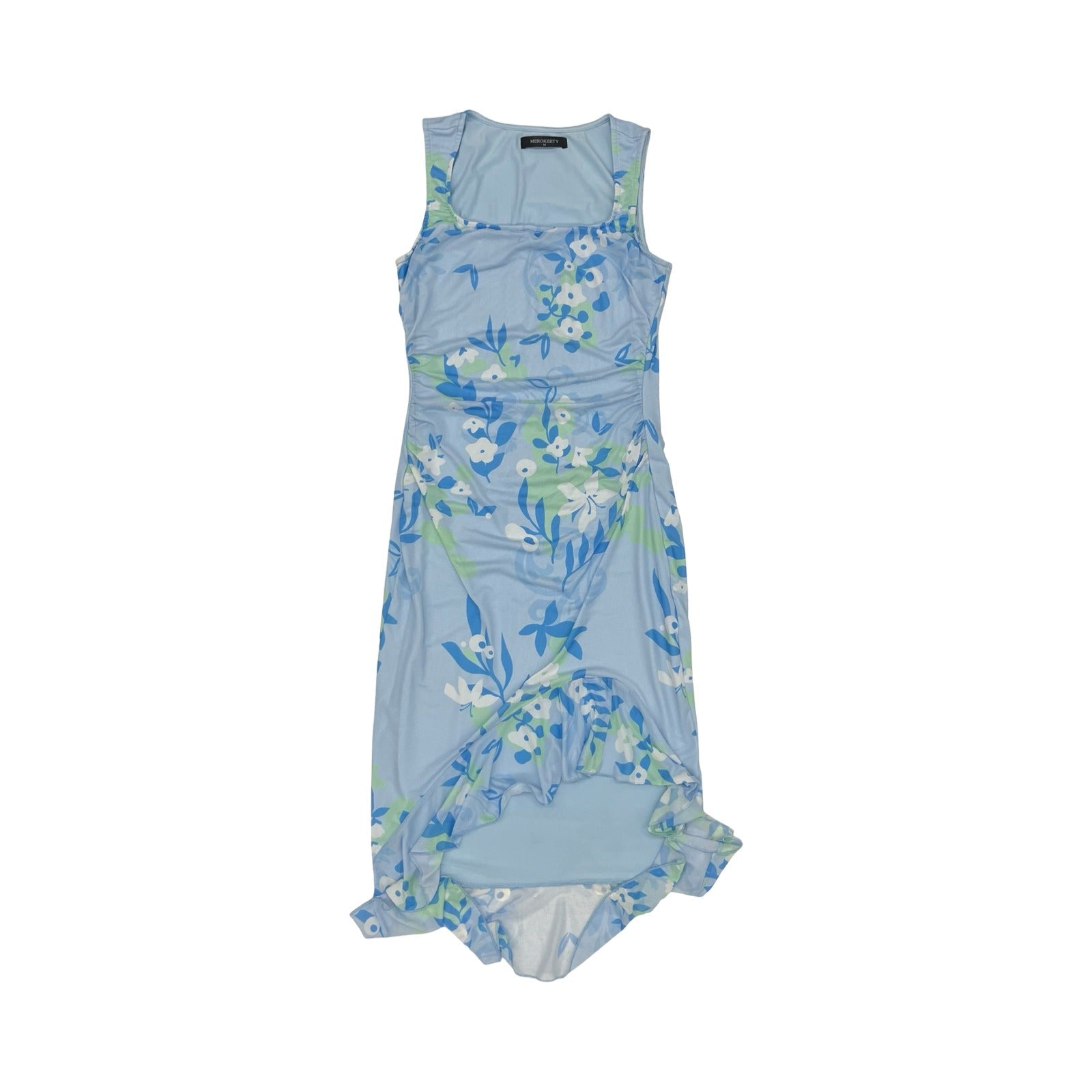 Dress Party Midi By Merokeety In Blue, Size:M
