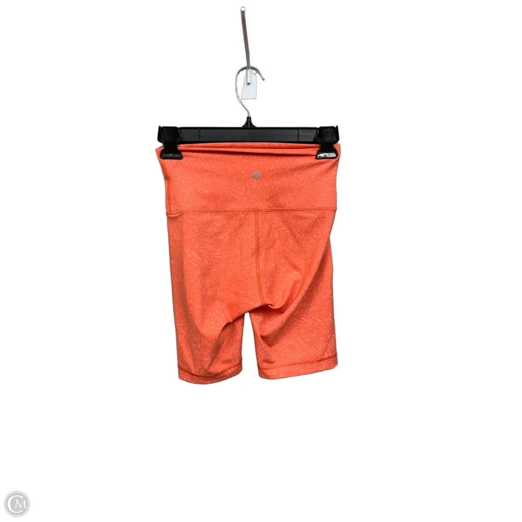 Athletic Shorts By Lululemon In Orange, Size: S