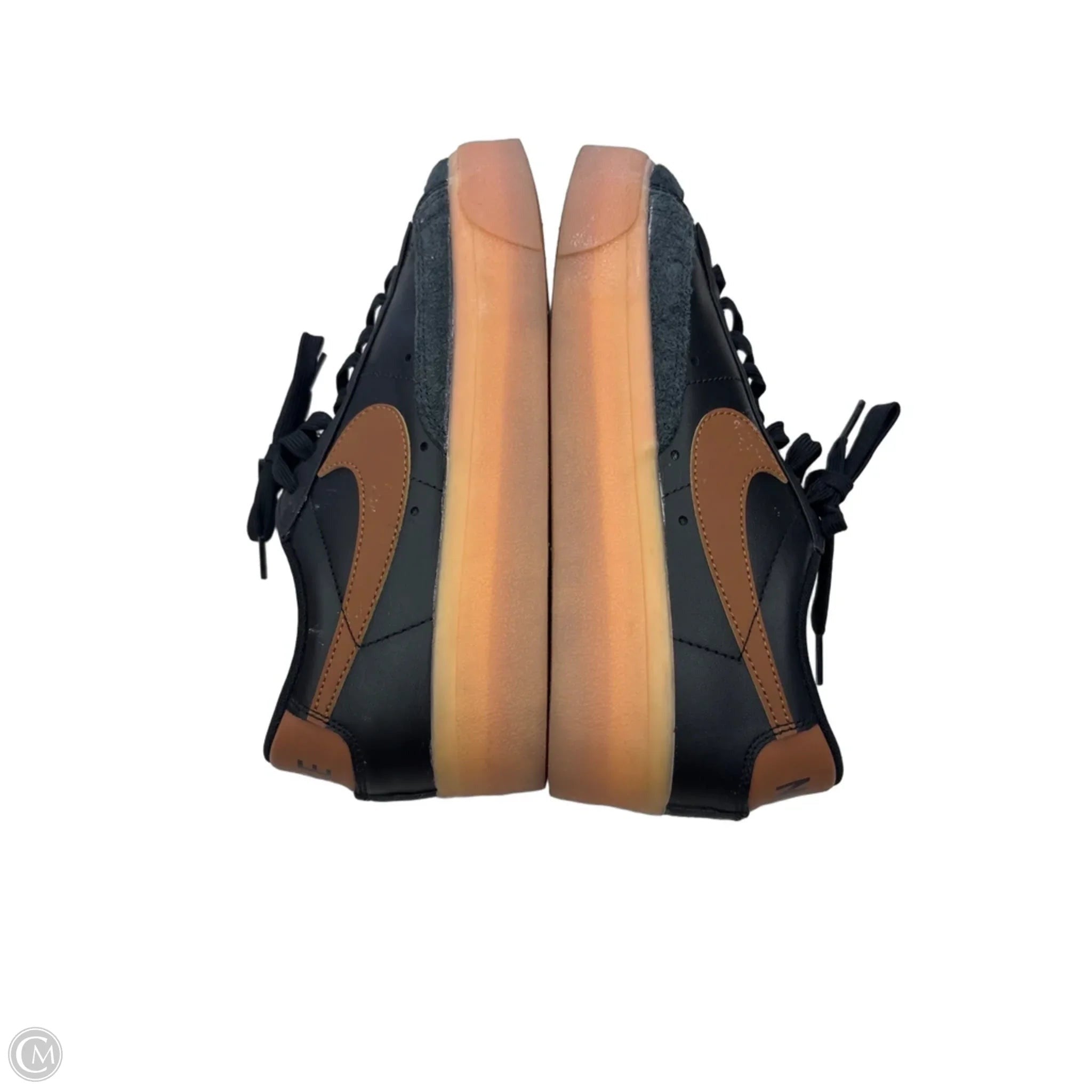 Shoes Sneakers By Nike In Black & Brown, Size: 9.5